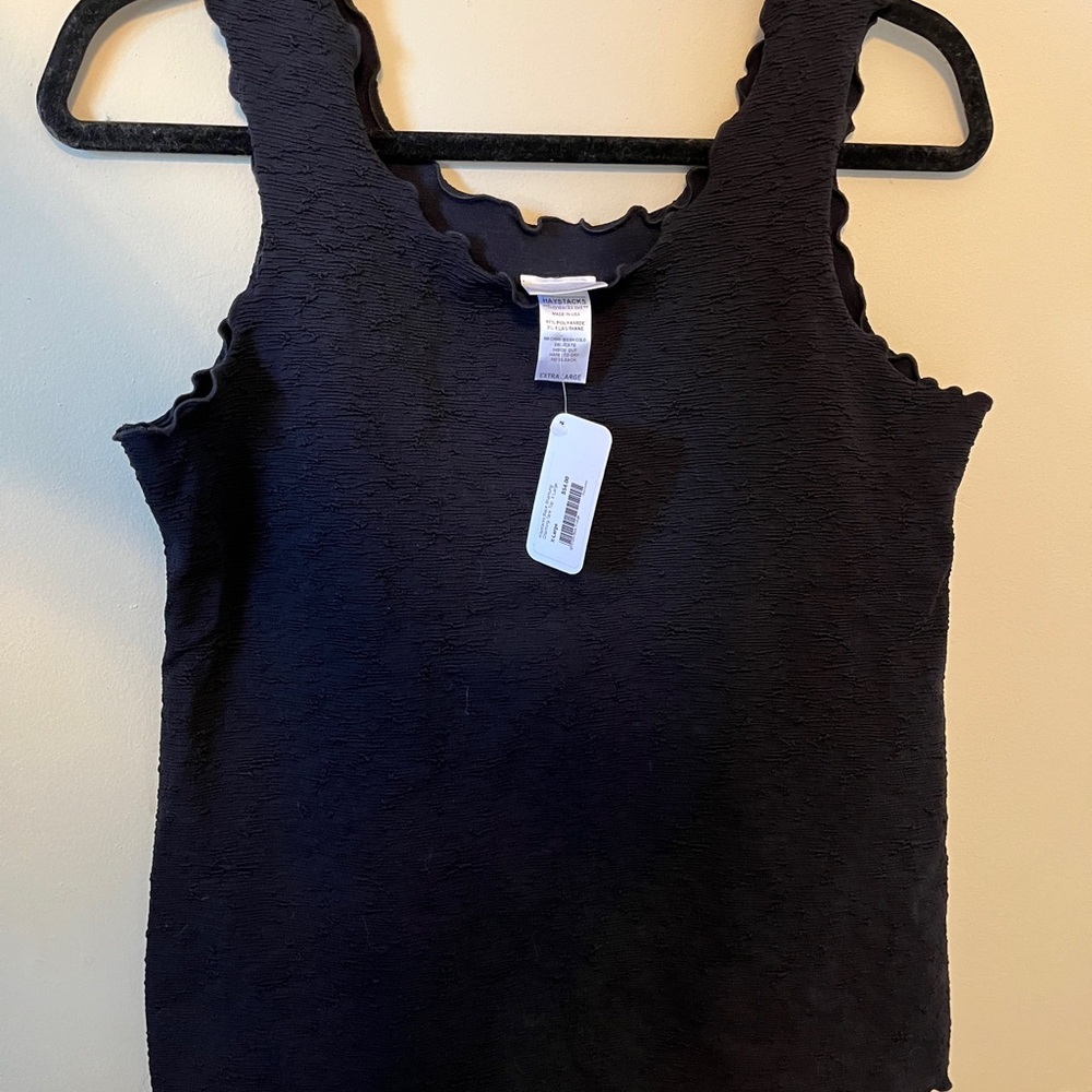 Haystacks Black Sleeveless Top